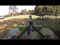 John Deere 4066R w MX8 Mowing Field