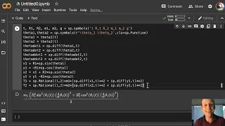 Modeling the Double Pendulum with Python and sympy