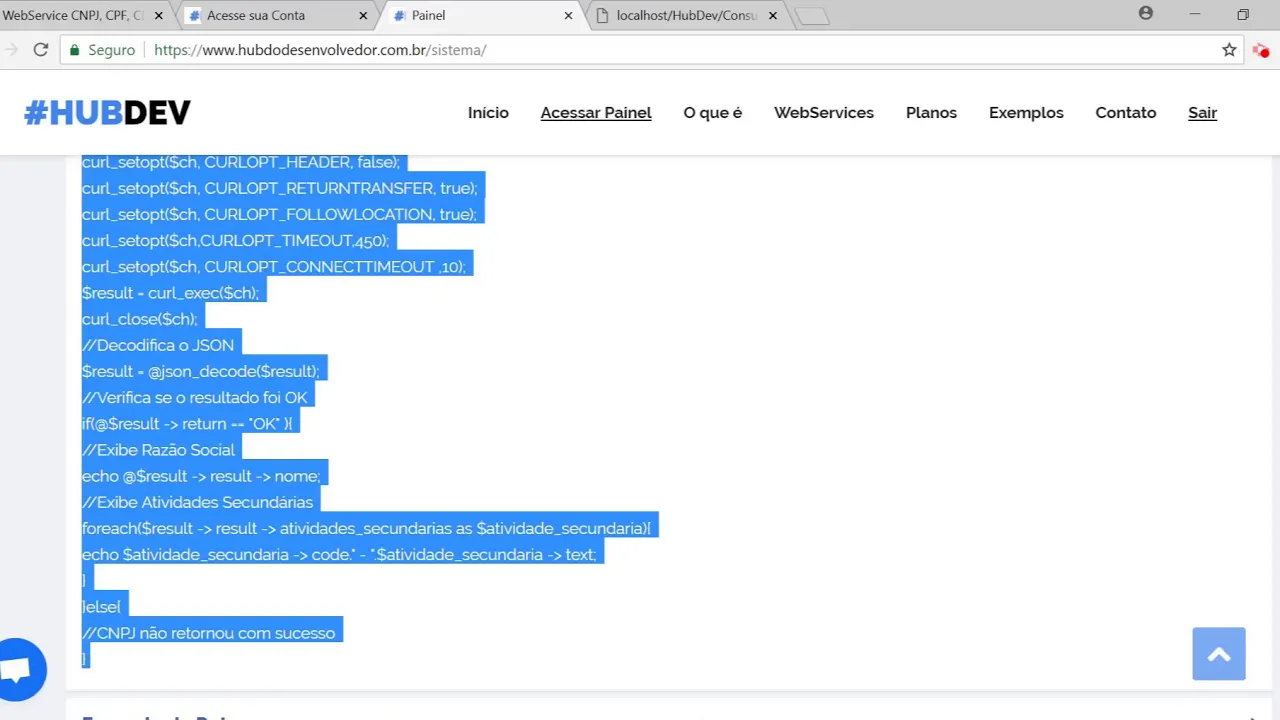 Consultar CNPJ no site da Receita Federal com Excel VBA. 
