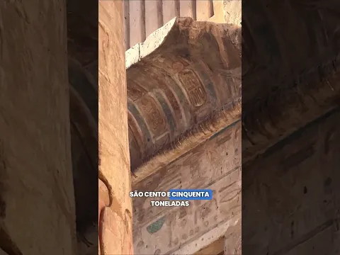 Como os antigos egípcios conseguiram construir colunas de 150 toneladas? 🇪🇬