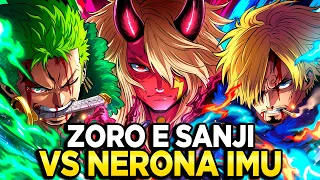 A BATALHA DE ZORO E SANJI CONTRA IMU-SAMA NO FIM DE ELBAF!! O TESTE FINAL DO HAKI DO CONQUISTADOR!!