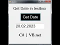 get date in textbox using C vb net get date in textbox date format in C vb net Z Skills