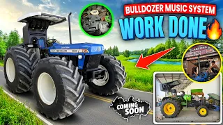 Bulldozer में लगवाई न्यू Fiber Hood & Music System 🔊 Indo Farm की Show का काम पूरा 🚜🔥