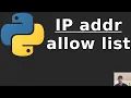 Create an IP Address Allow List with CIDR Block Support in Python