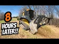 Let s See What I Can Get Done in 8 Hours John Deere 335P FAE Forestry Mulcher