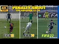 Ronaldo vs Messi - Penalty Kicks From FIFA 15 to 22 [4K-60] PS4 PRO