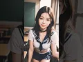 Lagu Pretty girl in school uniform 9 【AI Look Book Shorts】