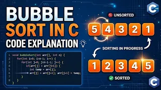 Bubble Sort in C Line-by-Line Code Explanation for Beginners
