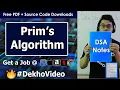 Prims Minimum Spanning Tree Algorithm Step by Step with examples