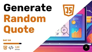 How To Generate Random Quote With JavaScript Fetch API JS Challenge Day 28