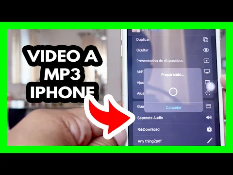 Download MP3 📹 VIDEO a MP3 🔊 en IPHONE 📲