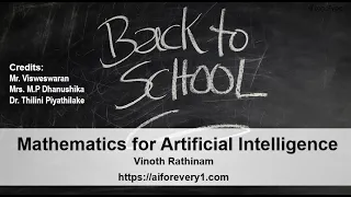 Machine Learning Tutorial Python Mathematics 1 Introduction and Road map