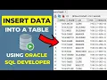 How to Insert Data into a Table using SQL Developer Inserting Data into Tables SQL for Beginners