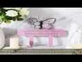 Maitys Butterfly Memorial Stakes Grave Decorations for Cemetery Grave Plaque Stake Marker Metal Mem