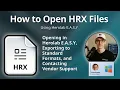 How to Open HRX Files Herolab E A S Y Document