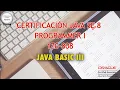 Java SE 8 Certification Java Basic I Primitives types