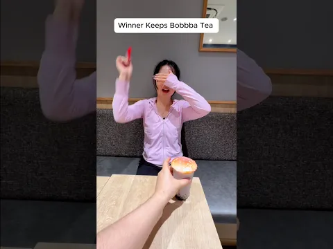 Boba tea challen 🤭😂