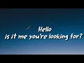 Lionel Richie - Hello (lyrics)