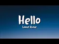 Download Lagu Lionel Richie - Hello (lyrics)
