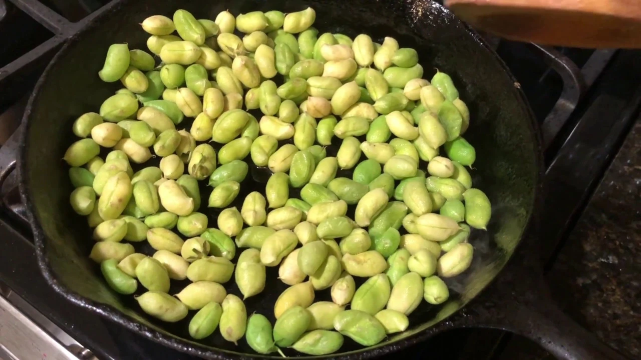 How to Pan Cook Fresh Garbanzo Beans (aka Chick Peas or  Guasanas )