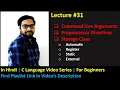 31 Hindi Command Line Argument Preprocessor Directive Storage Class C Language for Beginners