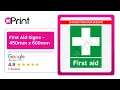 Custom Printed First Aid Signs for your Business in UK