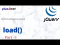 JQuery load function to read data from html or server side pages
