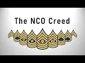 The Creed of the Noncommissioned Officer NCO Creed