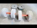 How to Make Homemade Concrete Dumbbell - DIY WEIGHTS