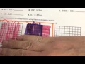 Using a hundred grid to model multiplication of decimals