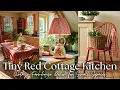 Tiny Red Cottage Kitchen Ideas 2026 Vintage Farmhouse Decor for Small Spaces