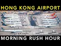 Lagu SUPER BUSY Plane spotting at HONG KONG AIRPORT | Landing \u0026 takeoff | Morning RUSH HOUR