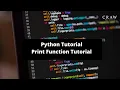 Python Programming Tutorial Print Function Training Craw Security