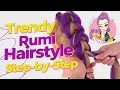 Learn Rumi Hairstyle Dragon Braid with Hair Extensions Tutorial