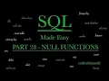 SQL NULL FUNCTIONS