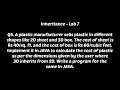 JAVA Programming Inheritance WT Lab Lab - 7 Q5