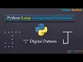 37 Digital J Pattern using Python program Technical BaatCheet Rajiv Sir