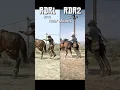 Lagu RDR1 VS RDR2 - Mounting Comparison #shorts #rdr2 #reddeadredemption
