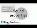 Sound Properties Amplitude Period Frequency Wavelength Physics Khan Academy