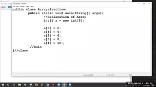 Lab14 Recorded Session 2 Arrays and Methods in other classes Komal Arif