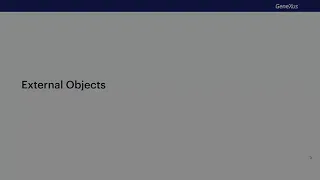Modules and External Objects