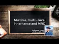 33 Multiple multi level inheritance and MRO OOP in Python Python Tutorials for Beginners