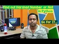 Find out Harshad Number or Not in Python Language Python Example Niven Number Pycharm IDE