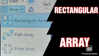 array command in AutoCAD 2017 - part 1