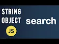 search method String Object In JavaScript