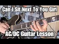 Lagu CAN I SIT NEXT TO YOU GIRL Guitar Lesson AC/DC W/ Tabs