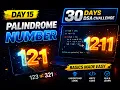 Palindrome Number in Java Day 15 - Core Building MK TechVerse