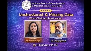 Module 4 - AI in Medical Education Unstructured Missing Data