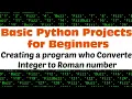 How to Create a program who Converte Number into Roman in Python