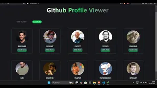 Real Github Profile Viewer React Project